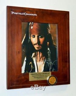 Pirates Des Caraïbes Disney Prop, DVD Blu Ray Johnny Depp Signé, Disney Coa