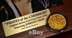 Pirates Des Caraïbes Disney Prop, DVD Blu Ray Johnny Depp Signé, Disney Coa