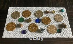 Pirates Des Caraïbes Prop Coins Gem Gold Treasure (enchères De Disney) Coa