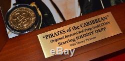 Pirates Des Caraibes Prop Prop De Disney, Blu Ray DVD De Johnny Depp Signé, Disney Coa