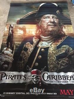 Pirates Of The Caribbean Bannière Set De Deux Affiches Vinyl 6x9 Ft Disney Rare