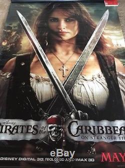 Pirates Of The Caribbean Bannière Set De Deux Affiches Vinyl 6x9 Ft Disney Rare