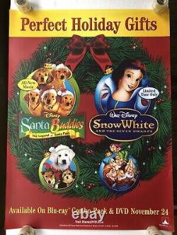 Poster du film Disney Blanche-Neige et les Copains du Père Noël 2009 Format 27x40 recto-verso