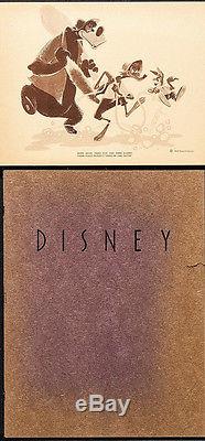 Programme D'exposition Cinématographique Walt Disney Museum Rétrospective 1940 9x11.5 Vf 7.5