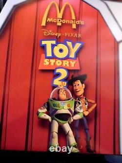 Promotion du film Disney Toy Story 2 : Ensemble complet de jouets McDonald's avec boîte RARE RB6
