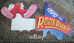 Qui A Encadré Roger Rabbit Video Store Standee Original Disney 1989 Ramasser Seulement