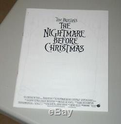 Rare! Burton Originale Tim The Nightmare Before Christmas Press Kit