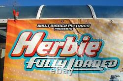 Rare Disney Publicité Film Panneau D'affichage Herbie 53 Entièrement Chargé Vw Bug 5x12