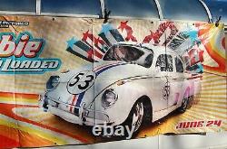 Rare Disney Publicité Film Panneau D'affichage Herbie 53 Entièrement Chargé Vw Bug 5x12