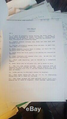Rare Immense Terrain Disney Lion King II Main Notes De Production Écrite Scripts Et Plus