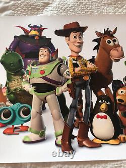 Rare Pixar/disney Studios Animation Toy Story 2 1999 Affiche Des Actionnaires