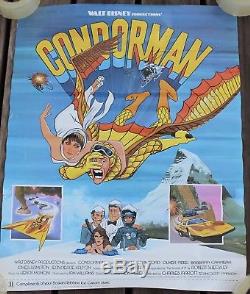 Rare Vintage 1981 Condorman Superhero Affiche De Film Baskin-robbins Walt Disney