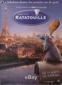 Ratatouille / Disney Tour Eiffel Paris Chef Affiche De Film Originale Française