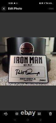 Robert Downey Jr a signé le casque Iron Man Windlass Studios Limited Edtn 11 Mark 1.