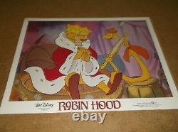 Robin Hood (1973)disney Film D'animation Ensemble Original De 8 Diff 11by14 Lobby Cards