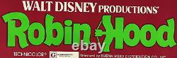 Robin des Bois 1973 Affiche originale du film Disney Banner 24 x 82
