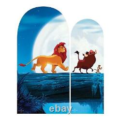 Roi Lion Double Fond Carton Scène Officielle Disney Standee de Fête Simba