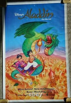 Série télévisée Aladdin de Disney - Affiche de film officielle US en feuille unique roulée