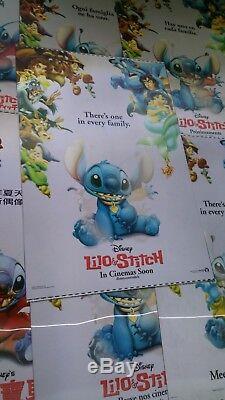 Set De 11 2002 Disney Lilo & Stitch 3d Affiche De Cinéma Lenticulaire 27x40 Nd