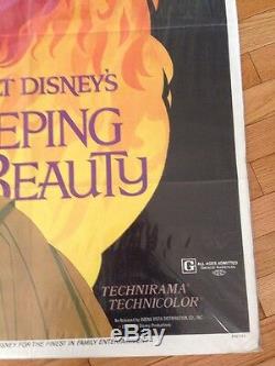 Sleeping Beauty Affiche Originale De Film Une Feuille 1970 Disney