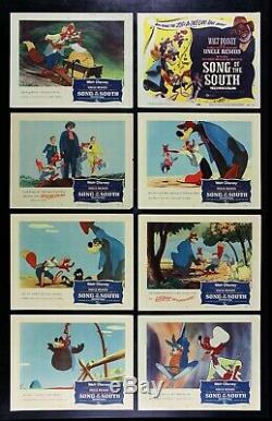 Song Of The South Affiche Du Film Original Rare Disney Hall Carte Ensemble De 8 1956r