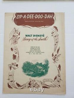 Song Of The South Walt Disney Movie 1956 Carte De Lobby Ray Gilbert Autograph Coa