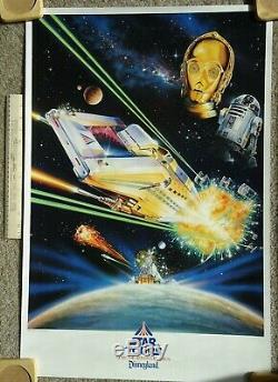 Star Wars Disney Star Tours Poster 1987 20x30
