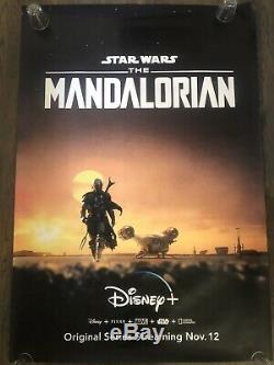 Star Wars Le Refuge Rare Mandalorian Belle Bus Affiche Originale 4x6 Disney +