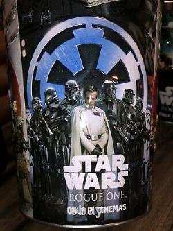 Star Wars Rogue One Set 4 Pièces Theater Popcorn Bucket Metal Tin Disney Nouveau