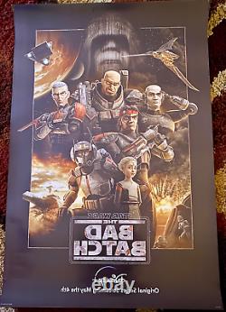 Star Wars The Bad Batch Original 27x40 Affiche De Cinéma D/s Disney Plus Matt Lanter