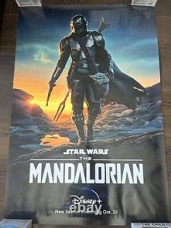Star Wars The Mandalorian D/s Fs Rare Affiche Originale 27x40 Disney Film Récompenses
