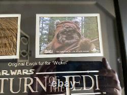 Star Wars Wicket Ewok Fur Display Prop Store Coa Stuart Freeborn Disney Vintage