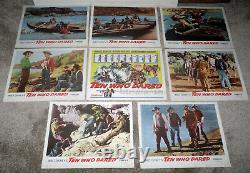Ten Who Dared Orig 1960 Disney Lobby Card Set James Drury/ben Johnson/moab Utah