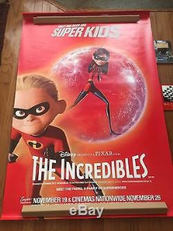 The Incredibles Ensemble De 4 Uk Bus Shelter 6x4ft Affiche De Film Originale Pixar Disney