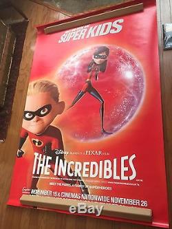 The Incredibles Ensemble De 4 Uk Bus Shelter 6x4ft Affiche De Film Originale Pixar Disney