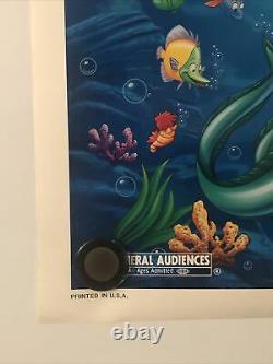 The Little Mermaid Original 27x41 Ds/rolled Movie Poster Walt Disney 1989