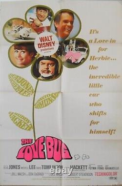 The Love Bug Walt Disney Pictures Affiche De Cinéma Originale 1969 Très Bon ++