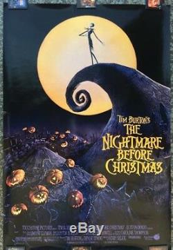 Tim Burton Disney The Nightmare Before Christmas Cinéfiche Affiche Du Film Lamine