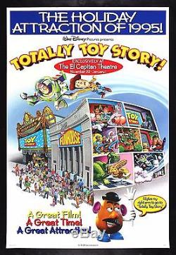 Toy Story Cinemasterpieces El Capitan Nm-m Disney Pixar Affiche De Film 1995