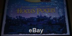 Tres Rare Originale 1993 Walt Disney Pictures Hocus Pocus Poster Double Face