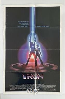 Tron (1982) Affiche De Cinéma Disney Vintage Une Feuille Pliée 27x41 820081