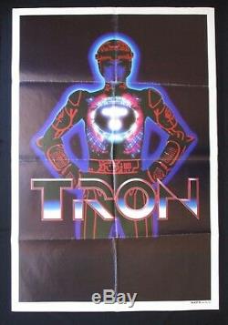 Tron 1982: Rare Affiche Australienne Sur Un Projet De Film, Jeu Vidéo Walt Disney