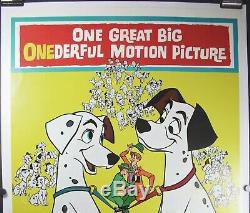 U. S. Originale Une Feuille Affiche Du Film Disney 101 Dalmatians 1961