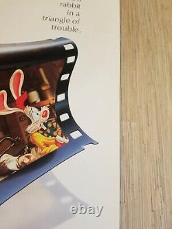 Vintage 1988 Affiche De Disney Who Framed Roger Rabbit Affiche D'une Feuille Hoskins Lloyd