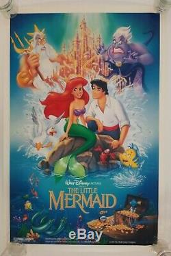 Vintage 1989 Disney La Petite Sirène Une Feuille Rappelé Poster Ariel Ursula