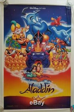 Vintage 1992 Aladdin Disney Une Feuille Affiche Du Film Non Utilisée Robin Williams