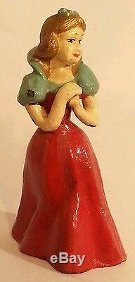 Vintage Blanche Neige Et Le Sept Nains Disney Fonte Toy Chiffres Complet