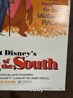 Vintage Original Walt Disney Song Of The South 1972 Affiche Du Film