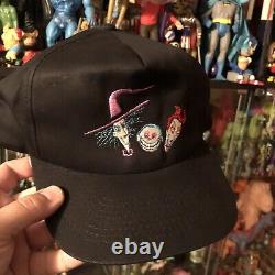 Vtg 90's Disney Nightmare Avant Noël Promo Snapback Hat Cap Lock Shock Nos