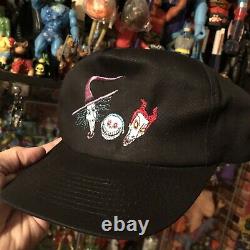 Vtg 90s Disney Nightmare Avant Noël Promo Snapback Hat Cap Lock Shock